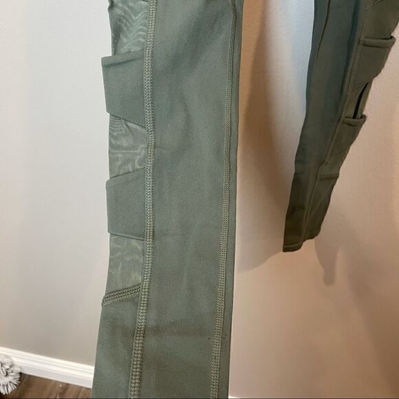 Athleta Army Green Leggings XXS - Picture 2 of 6